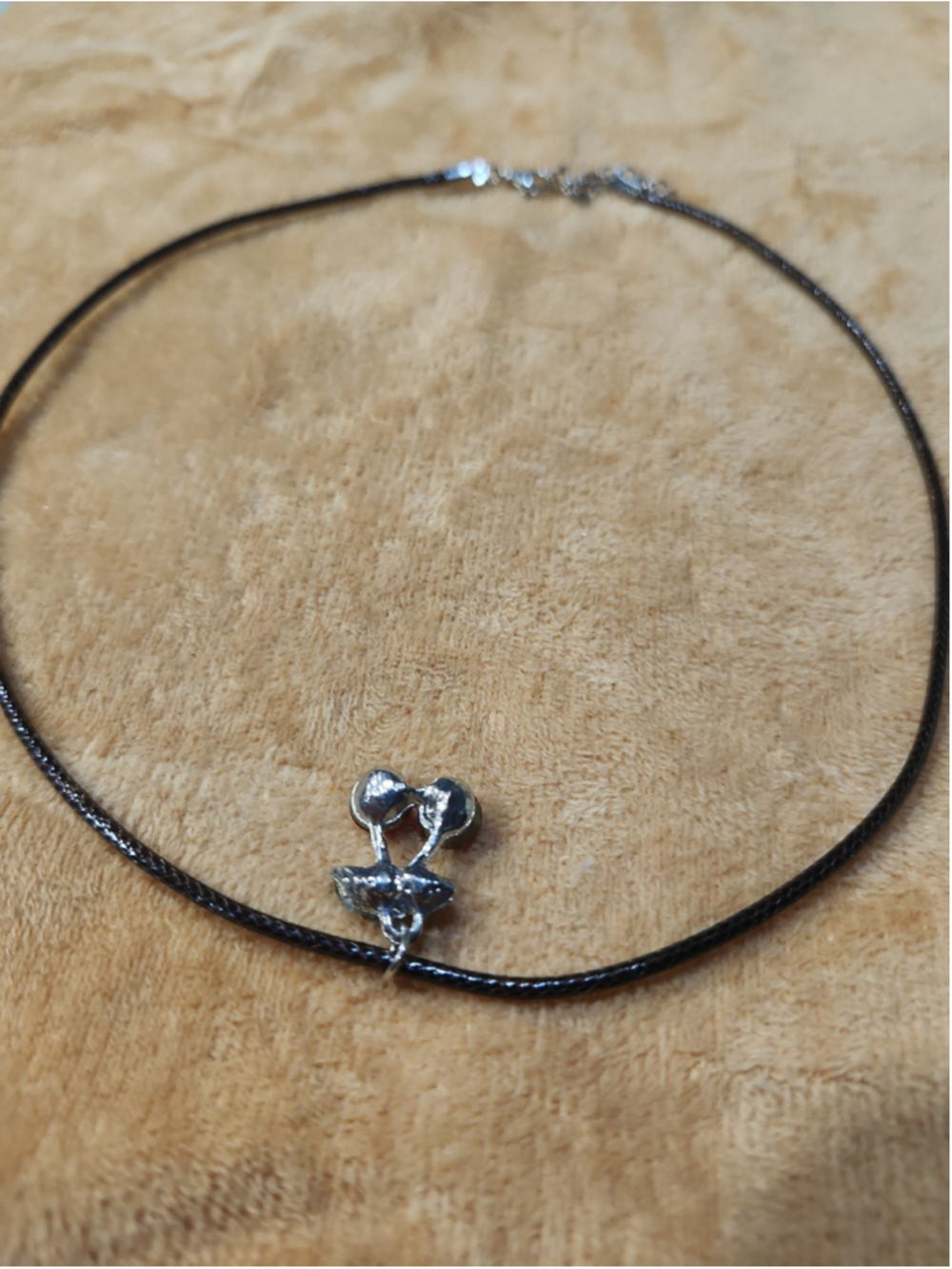 Cherry Rhinestone Necklace - Picture 3 of 3